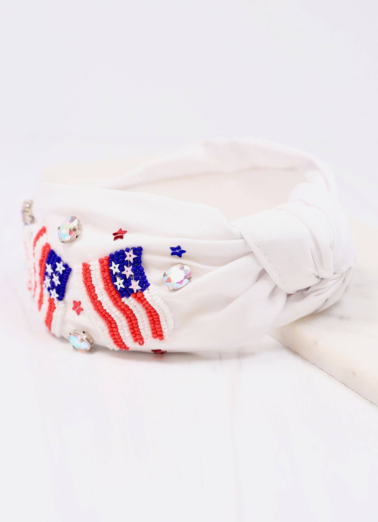 Grand ol' Flag Headband (white)