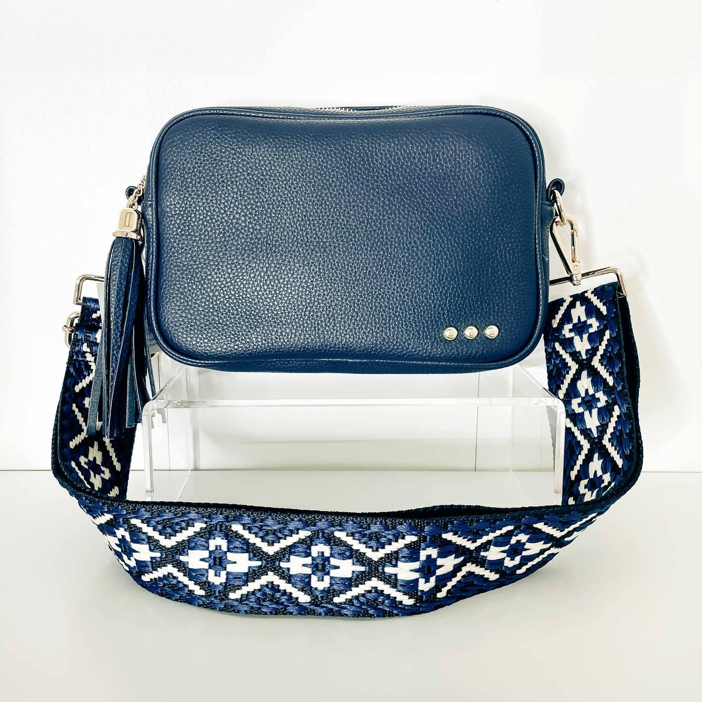 Willow Camera Crossbody Bag - Navy