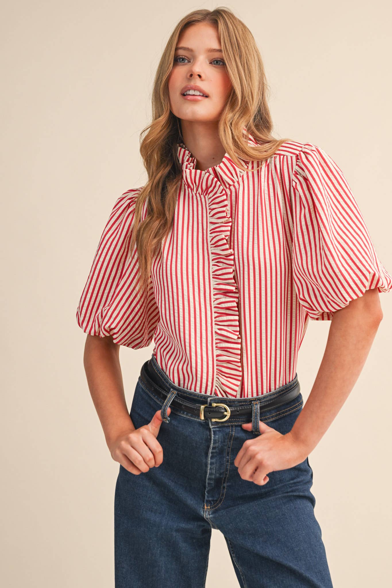 Hadley Ruffle Top