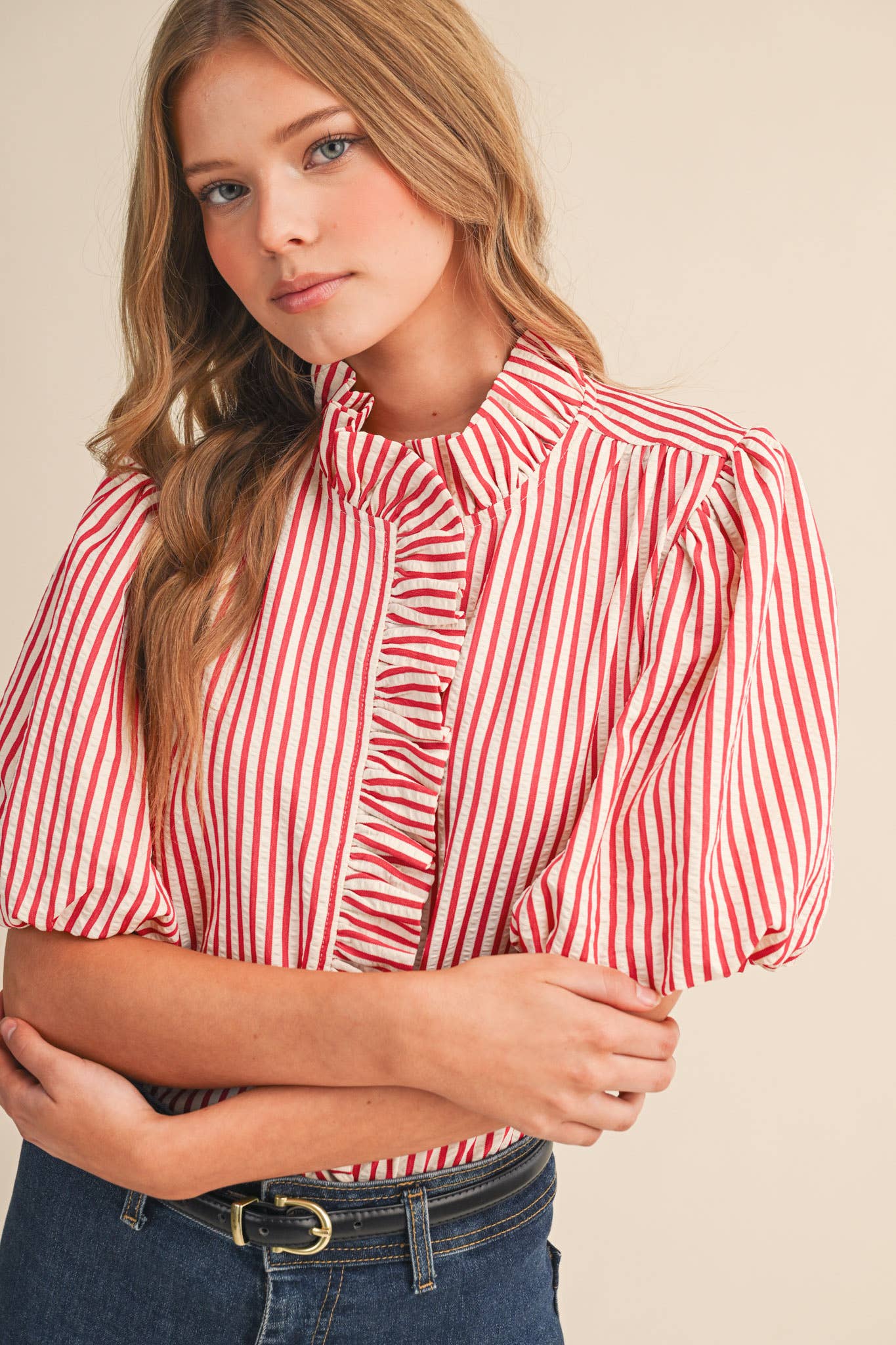 Hadley Ruffle Top