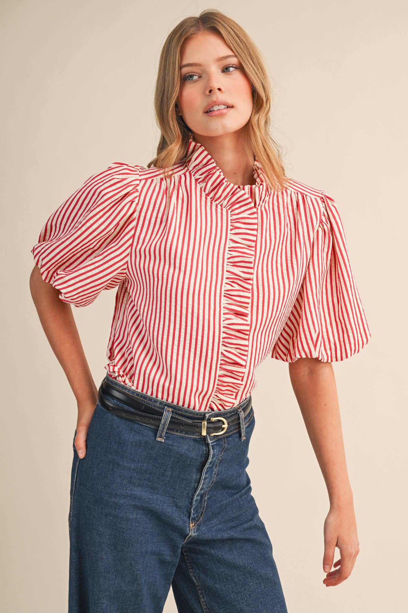 Hadley Ruffle Top