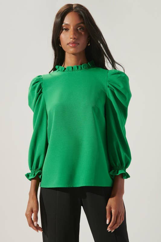 Marla Ruffle Puff Sleeve Top