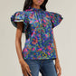 Karol Floral Ruffle Top