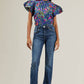 Karol Floral Ruffle Top