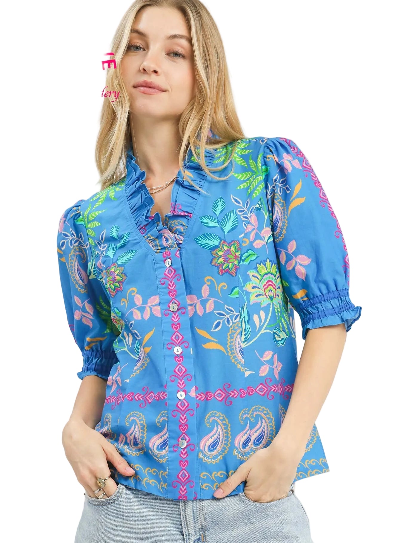 Botantical Paisley Top