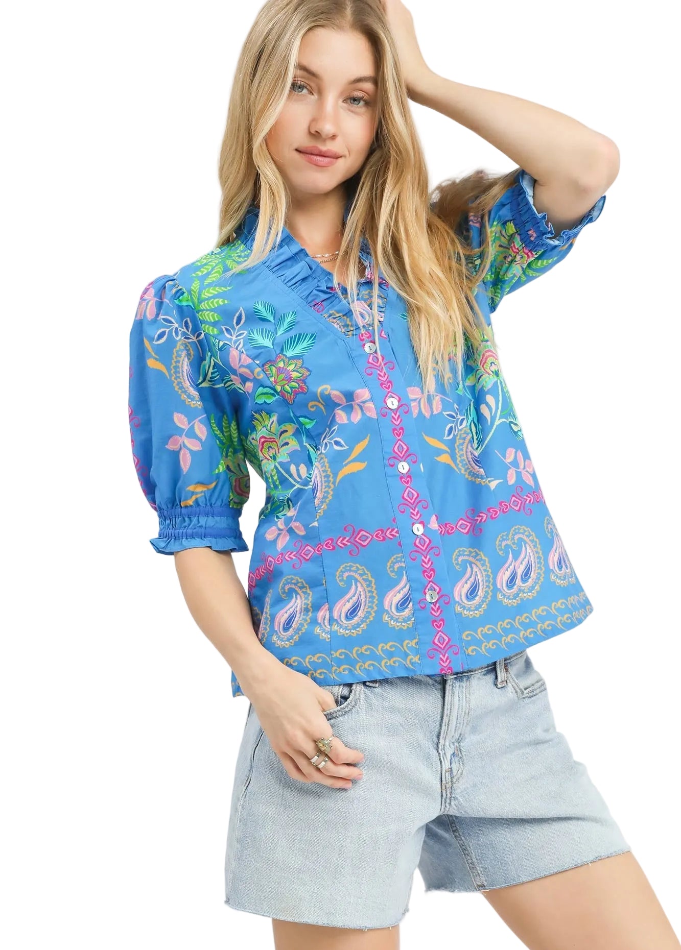 Botantical Paisley Top
