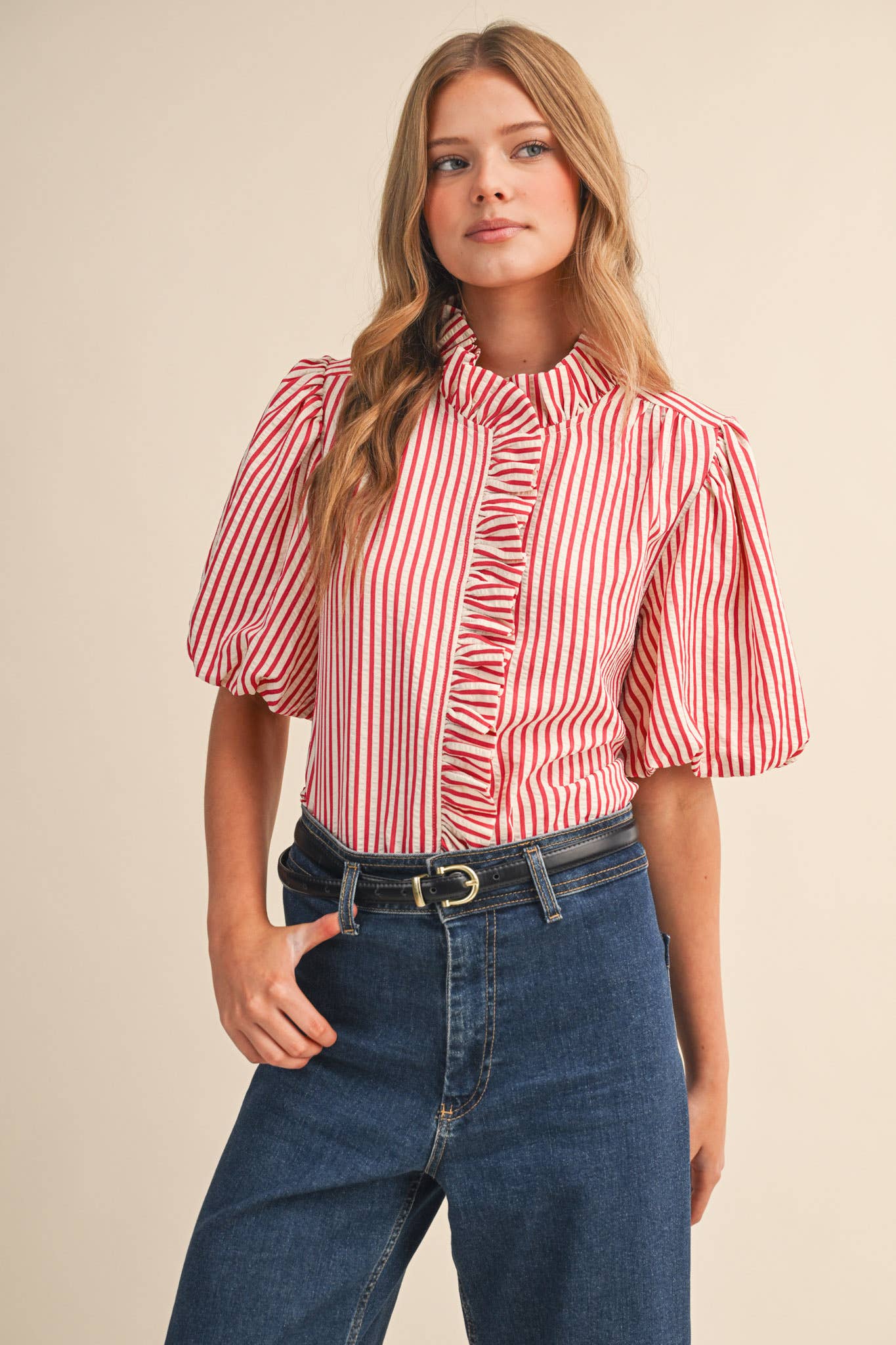 Hadley Ruffle Top