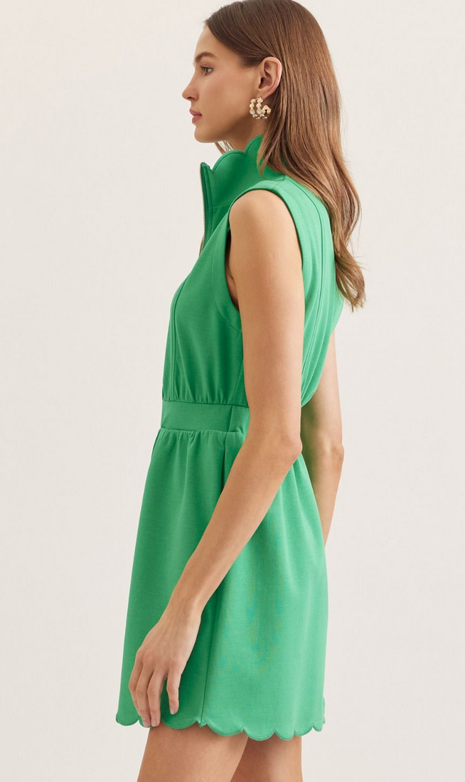 Mattie Dress in Kelly Green