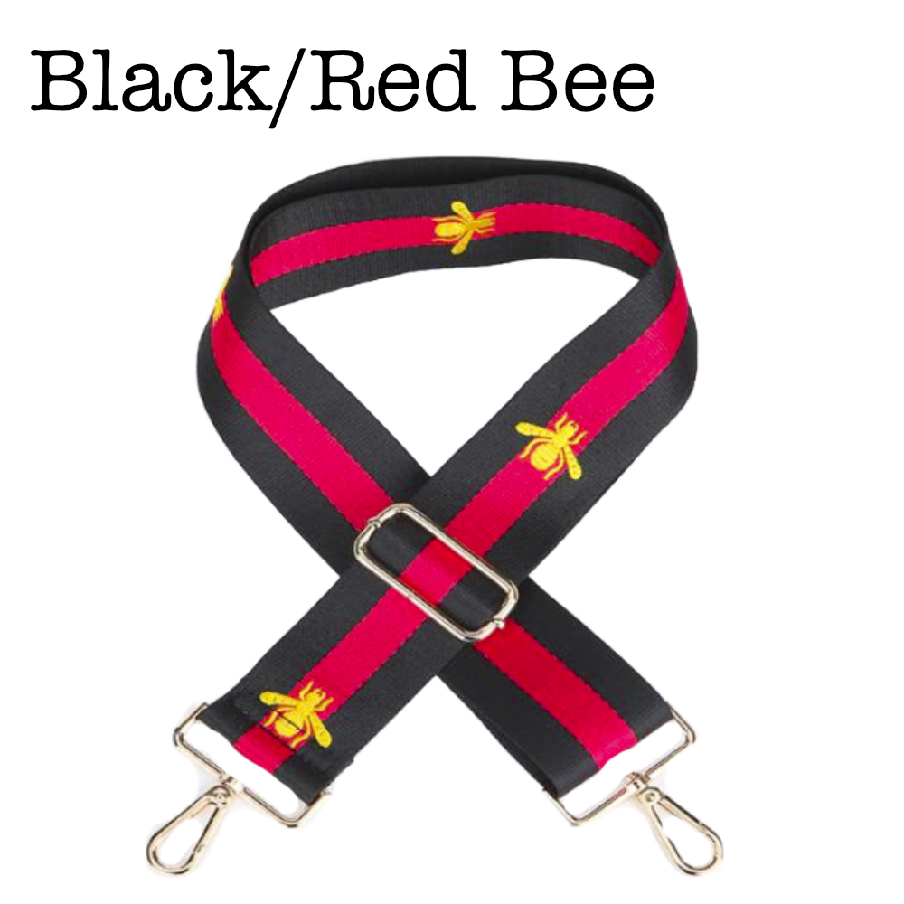 Black/Red Bee Bag Strap