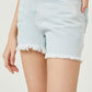 Girls Distressed Frayed Detail Denim Shorts