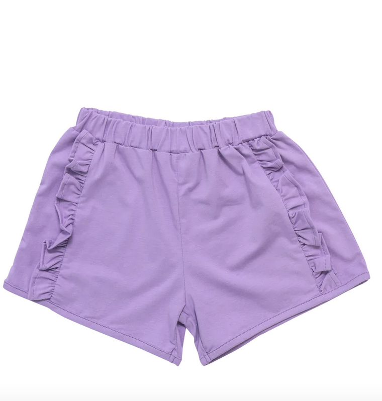 Ruffle Shorts - Lavender